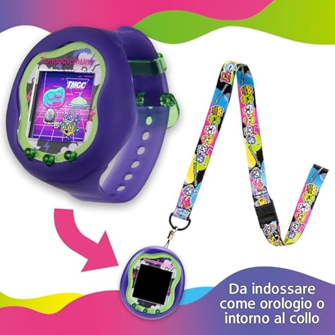 rayihni TAMAGOTCHI PLAIN  TAMAGOTCHI CONNECTED WITH WATCH STRAP  TAMAGOTCHI INTERACTIVE ANIMAL  VIRTUAL ANIMAL TO RAISE  TAMAGOTCHI IN FRENCH  MONSTER MODEL  CHILDREN'S TOY AGE 6+  43356 - Image 4